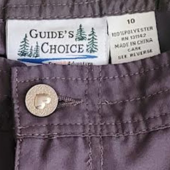 GUIDE'S CHOICE Women's outdoor convertible fishing pants - size 10 - Picture 3 of 6